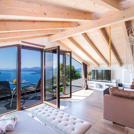 Blue Sky Loft By Corfuescapes Lägenhet Spartylas Exteriör bild