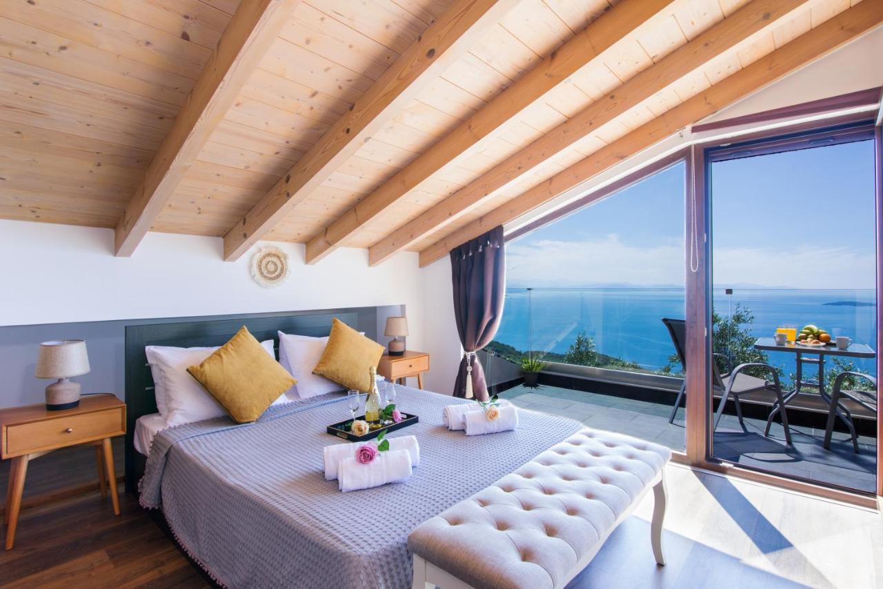 Blue Sky Loft By Corfuescapes Lägenhet Spartylas Exteriör bild