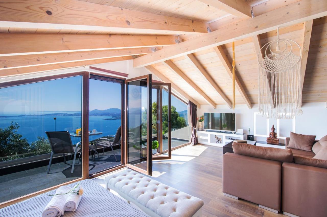 Blue Sky Loft By Corfuescapes Lägenhet Spartylas Exteriör bild