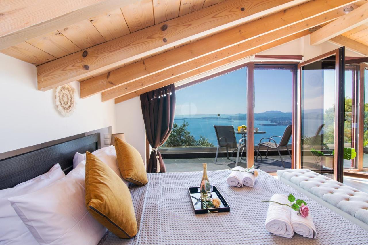 Blue Sky Loft By Corfuescapes Lägenhet Spartylas Exteriör bild